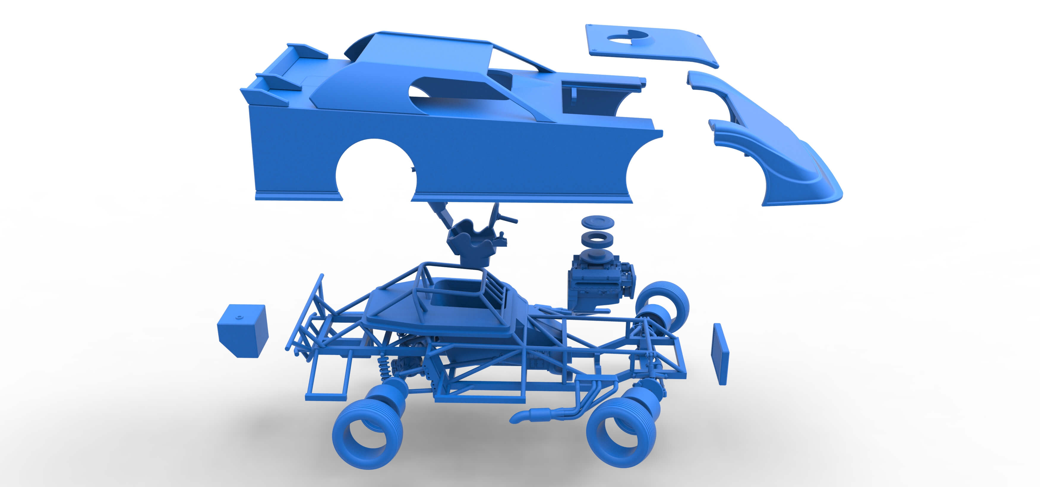Super Stock Modified Dirt Modified Super Stock Car While Turning 1:25 - 3D Model by ...