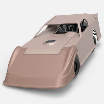 Super Stock Modified Dirt Modified Super Stock Car While Turning 1:25 - 3D Model by ...