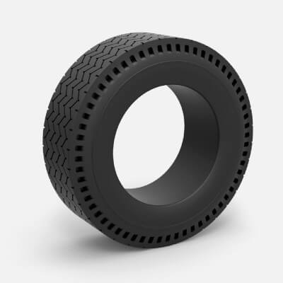 Dragster Rear Tire 1:25 - 3D Model by TechItemsRock