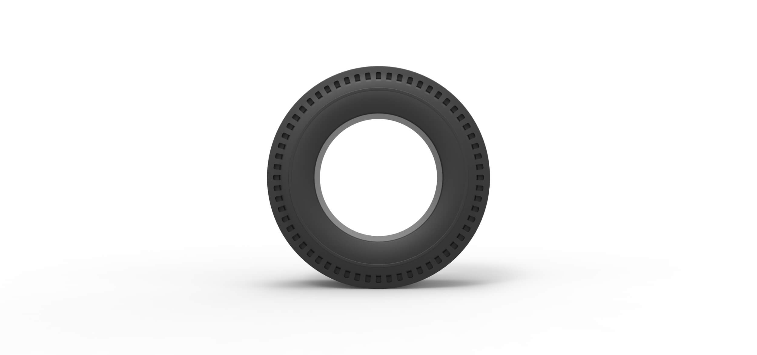 Dragster Rear Tire 1:25 - 3D Model by TechItemsRock