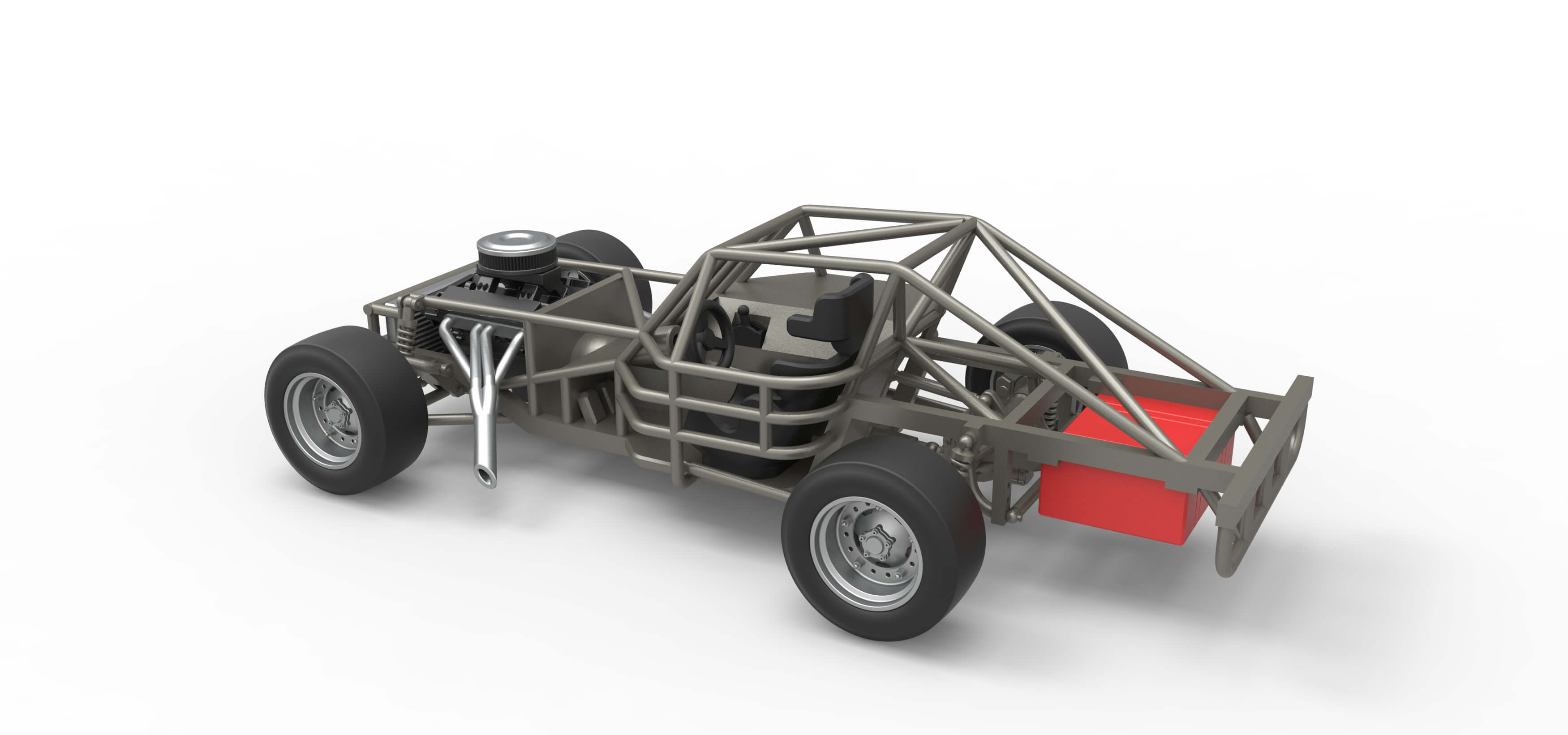 Rc Figure 8 Racing Figure 8 Race Car Base 1:25 - 3D Model by TechItemsRock