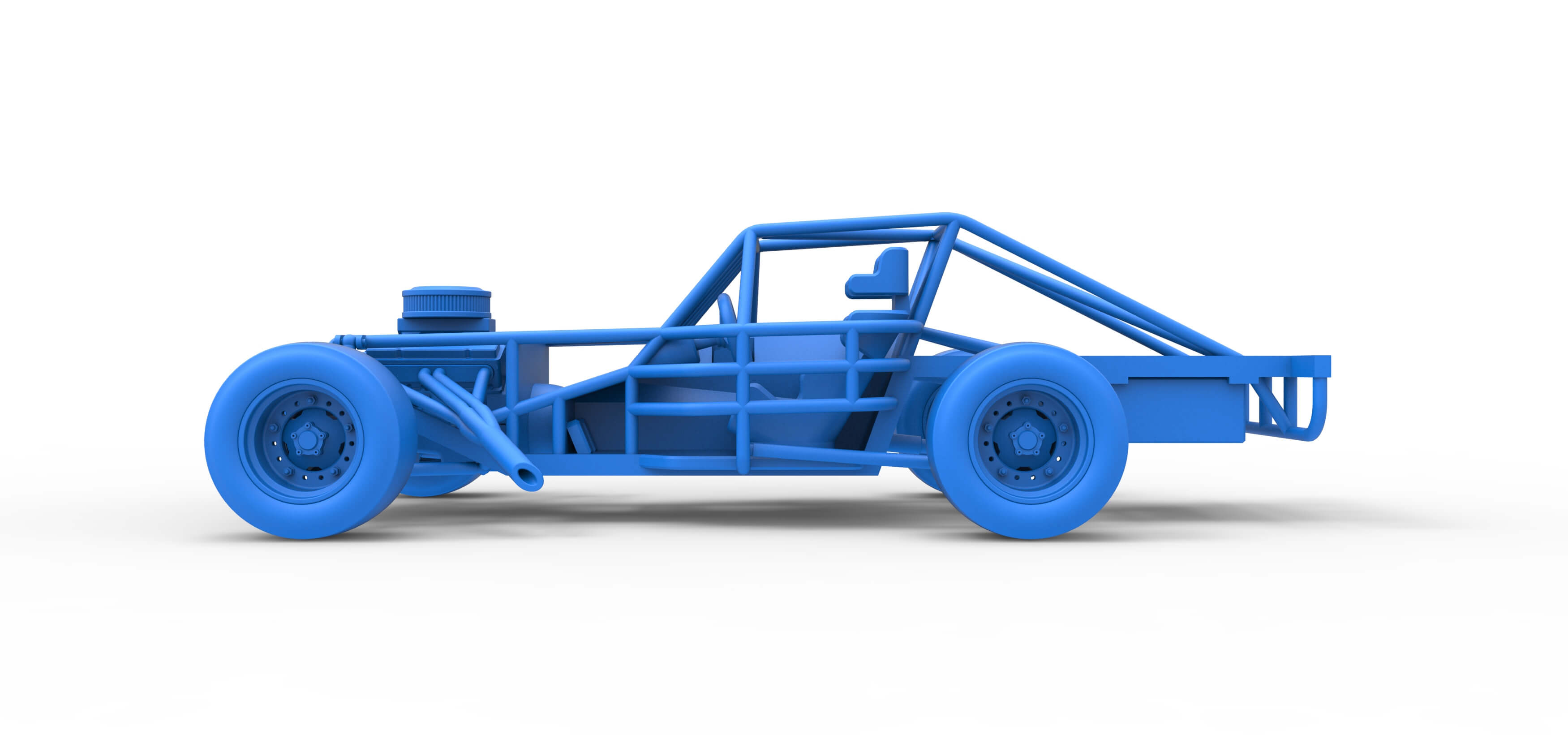 Rc Figure 8 Racing Figure 8 Race Car Base 1:25 - 3D Model by TechItemsRock