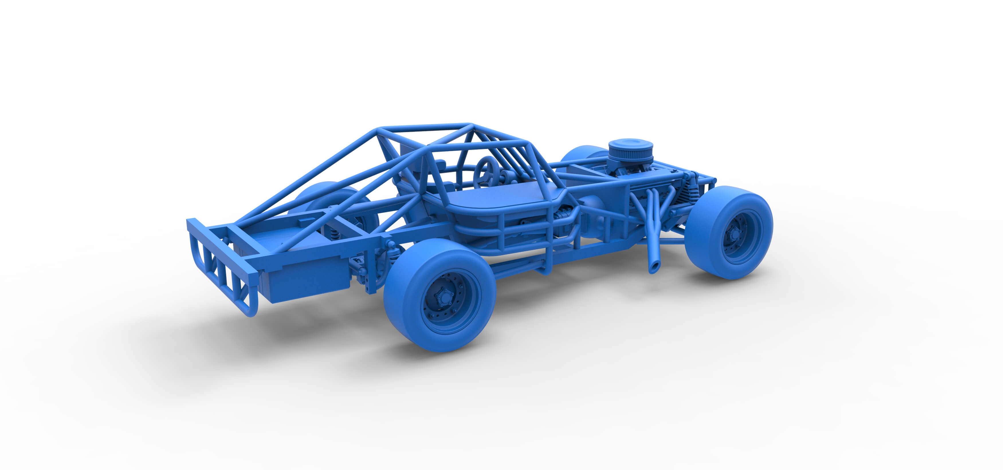 Rc Figure 8 Racing Figure 8 Race Car Base 1:25 - 3D Model by TechItemsRock