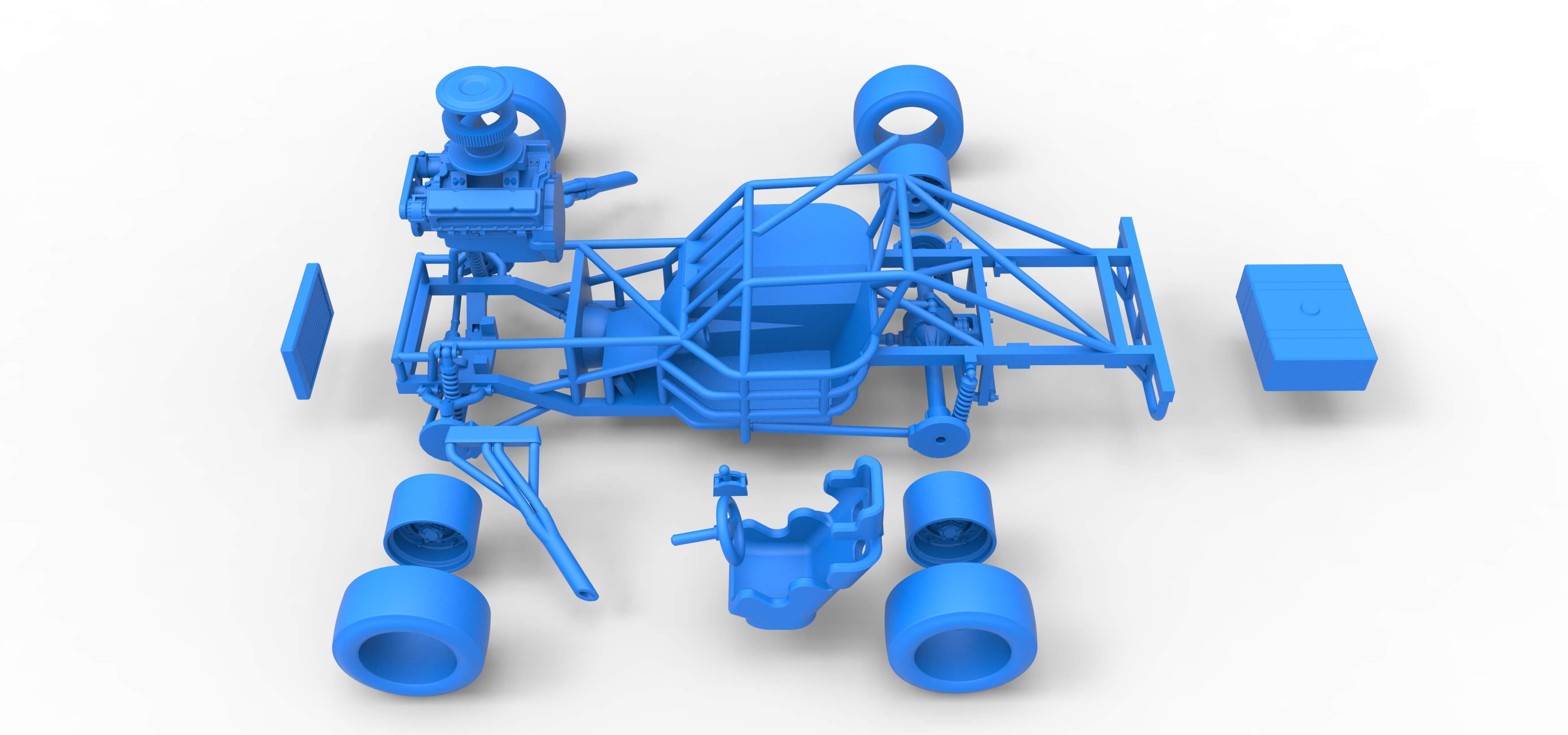 Rc Figure 8 Racing Figure 8 Race Car Base 1:25 - 3D Model by TechItemsRock