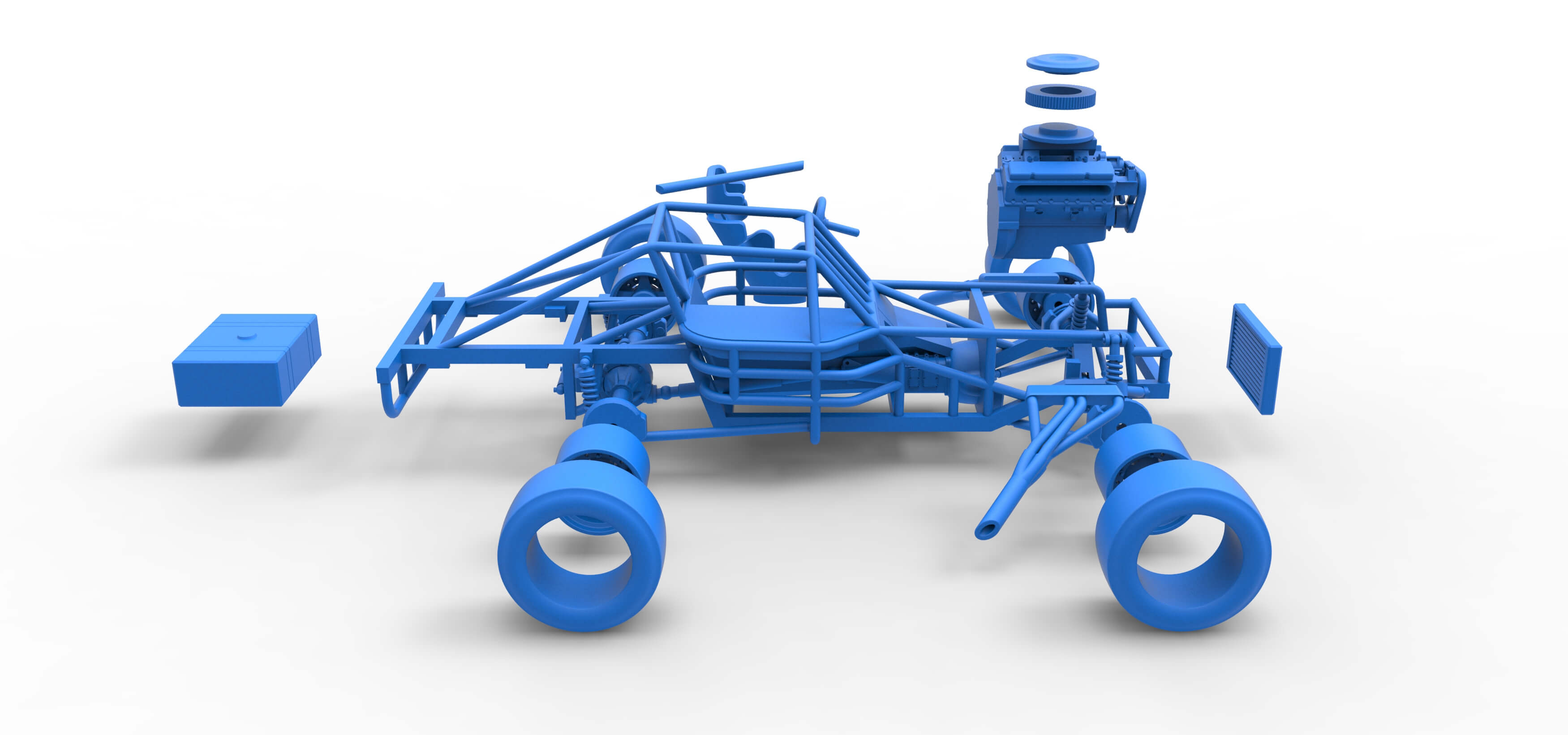 Rc Figure 8 Racing Figure 8 Race Car Base 1:25 - 3D Model by TechItemsRock