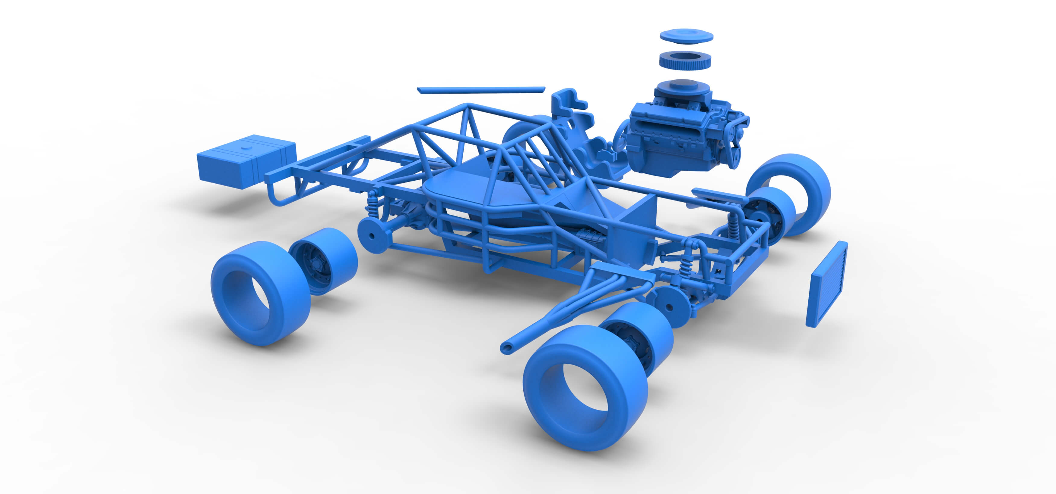 Rc Figure 8 Racing Figure 8 Race Car Base 1:25 - 3D Model by TechItemsRock