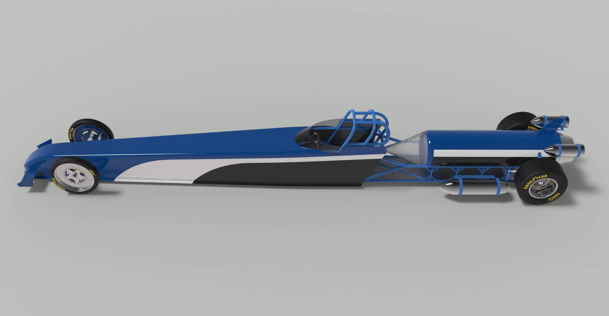 Jet Dragster - 3D Model by TechItemsRock
