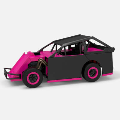 Pa Mod Lite Racing Mod Lite Race Car Version 2 Scale 1:25 - 3D Model by TechItemsRock