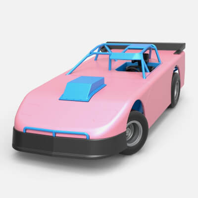 Super Saloon Racing New Zealand Super Saloon Race Car While Turn V2 Scale 1:25 - 3D Model ...