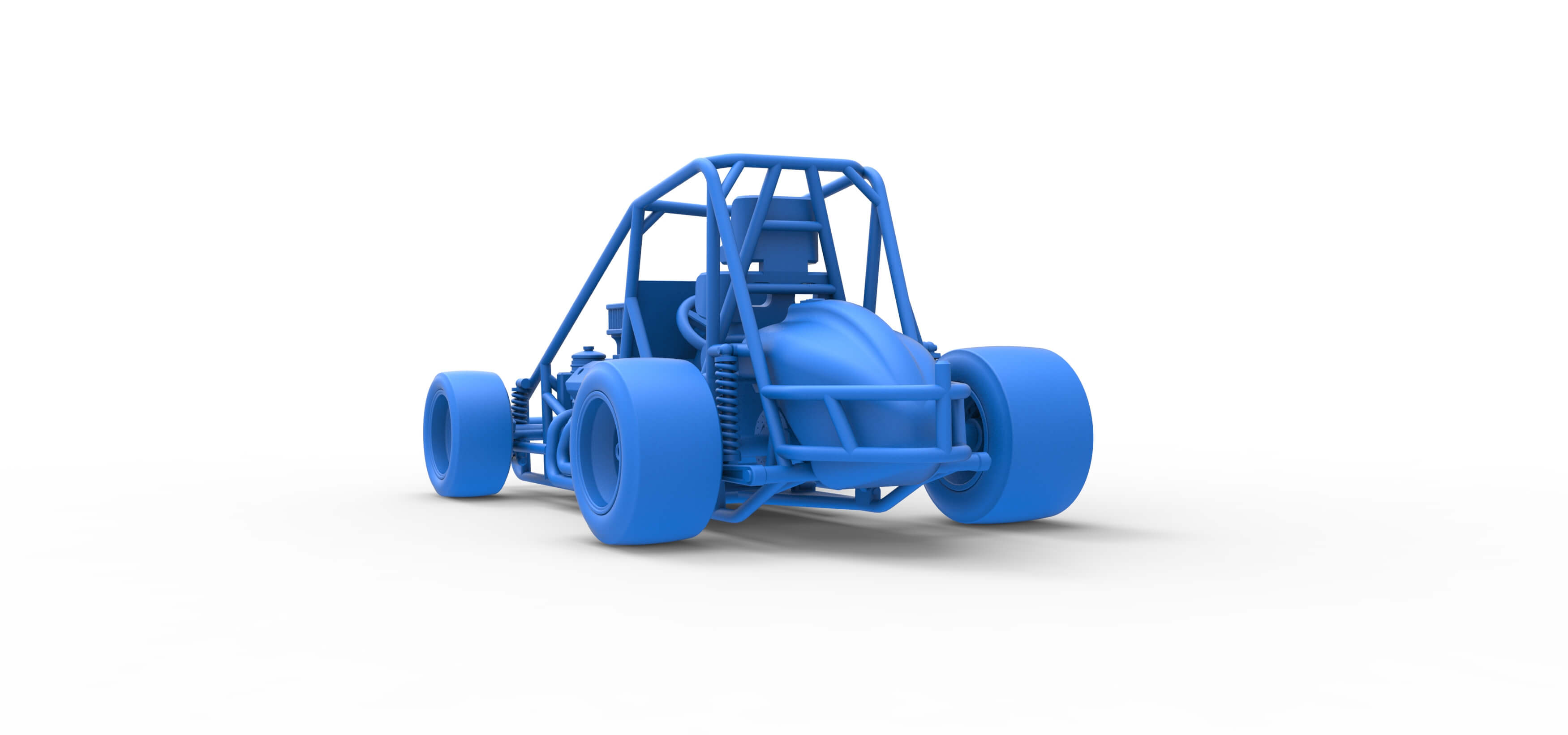 Pavement Sprint Car Base 1:25 - 3D Model by TechItemsRock