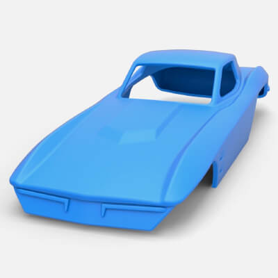 Sim Car Shell Sport Car Shell 1:25 - 3D Model by TechItemsRock