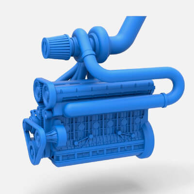 Turbo Engine 1:25 - 3D Model by TechItemsRock