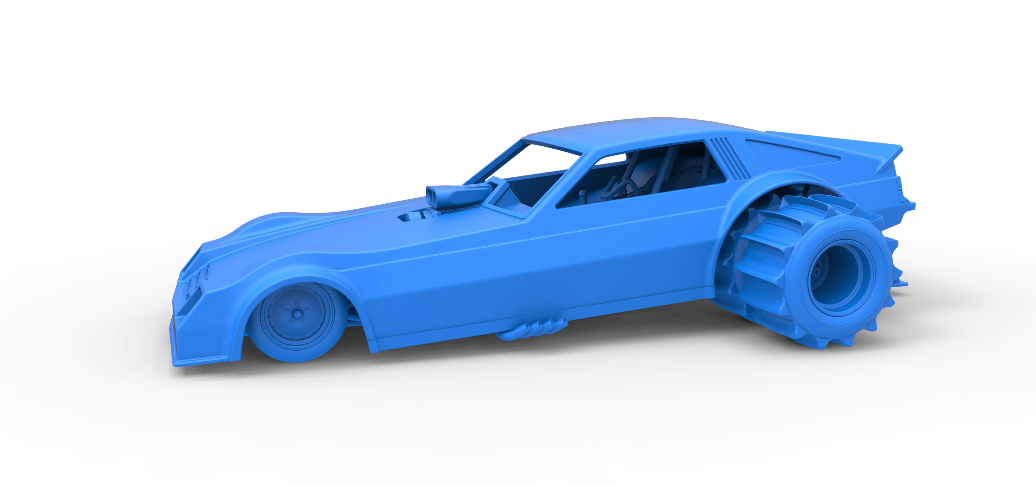 Vintage Funny Car for Sand Drag Racing Scale 1:25 - 3D Model by ...