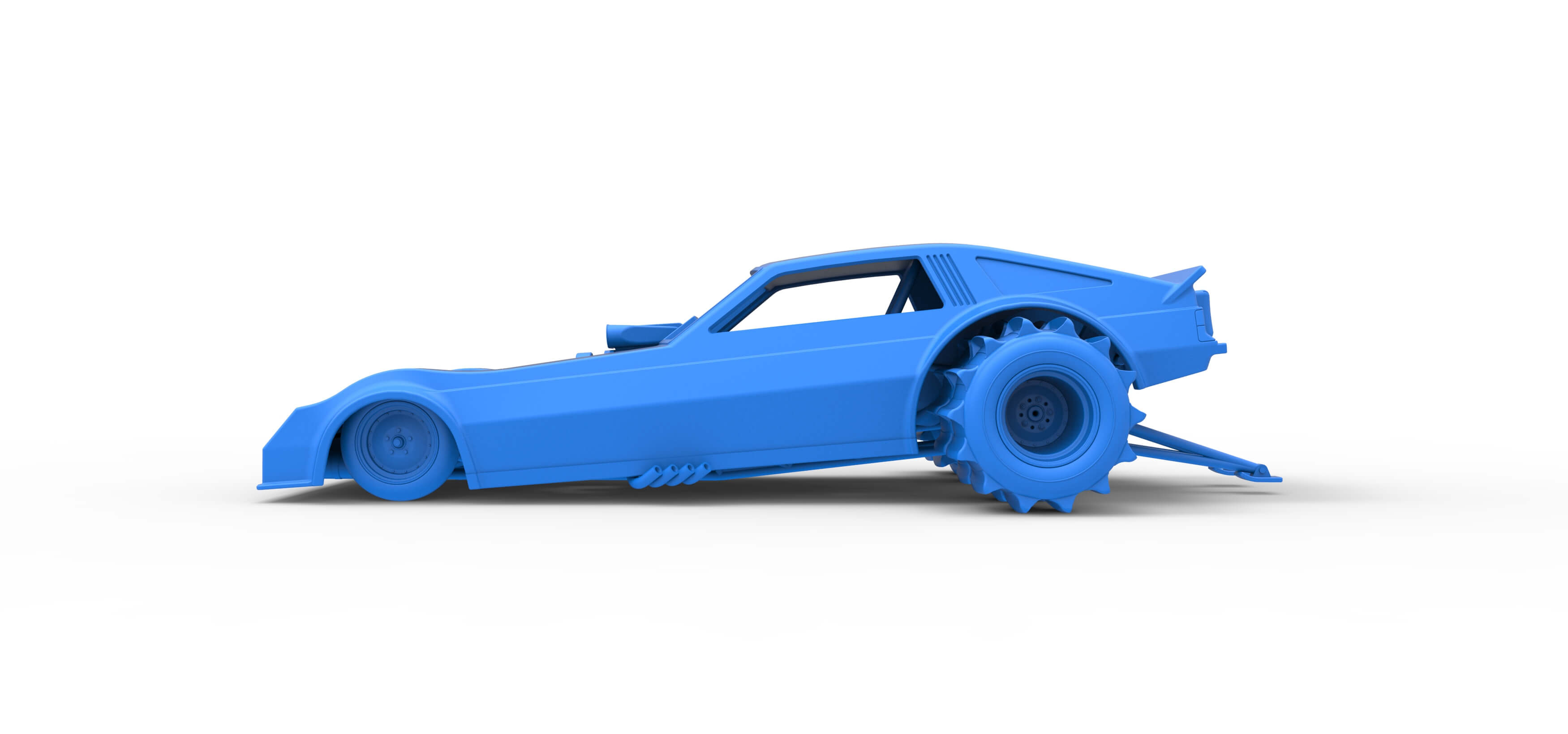 Vintage Funny Car for Sand Drag Racing Scale 1:25 - 3D Model by ...