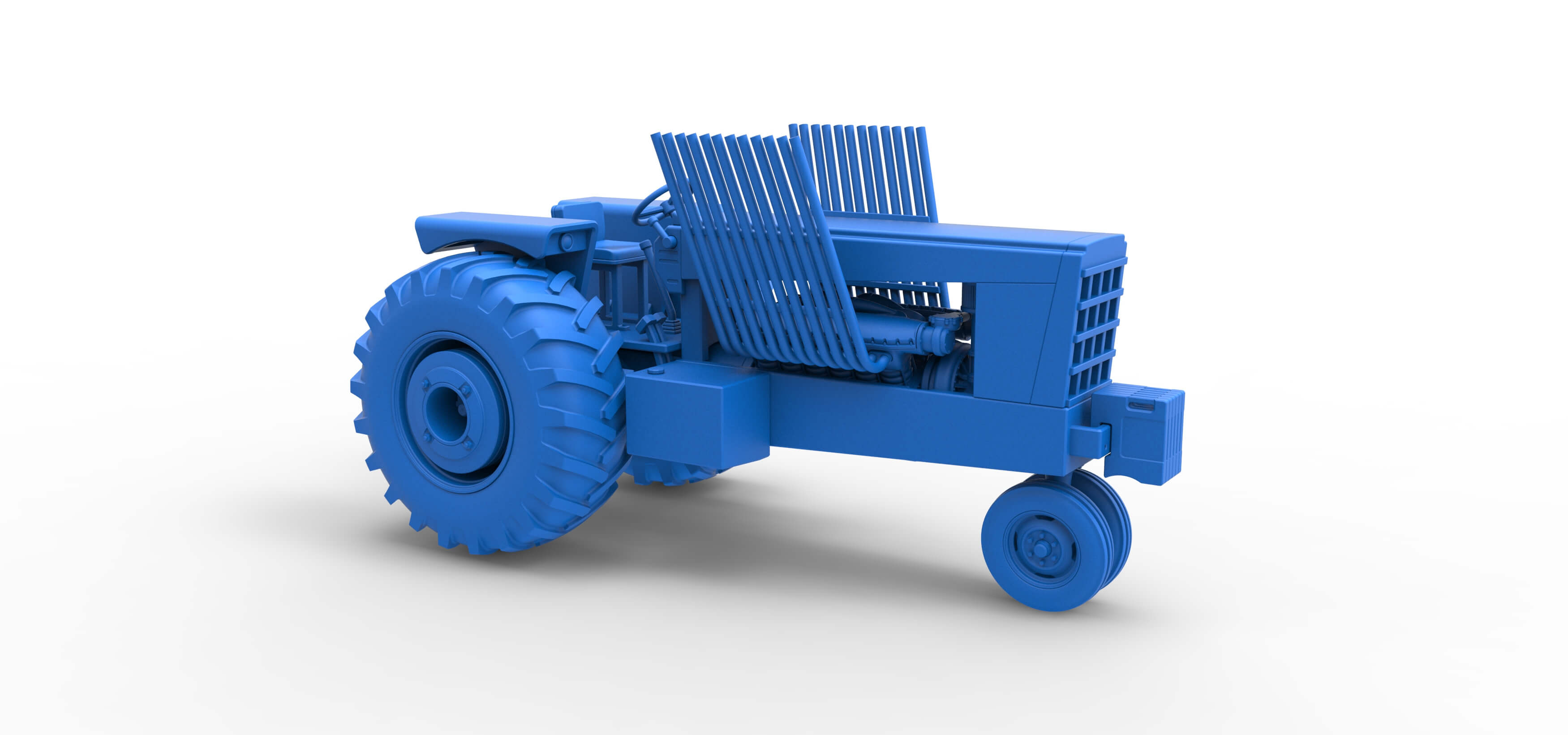 Scale Tractor Math Vintage Pulling Tractor Scale 1:25 - 3D Model by TechItemsRock