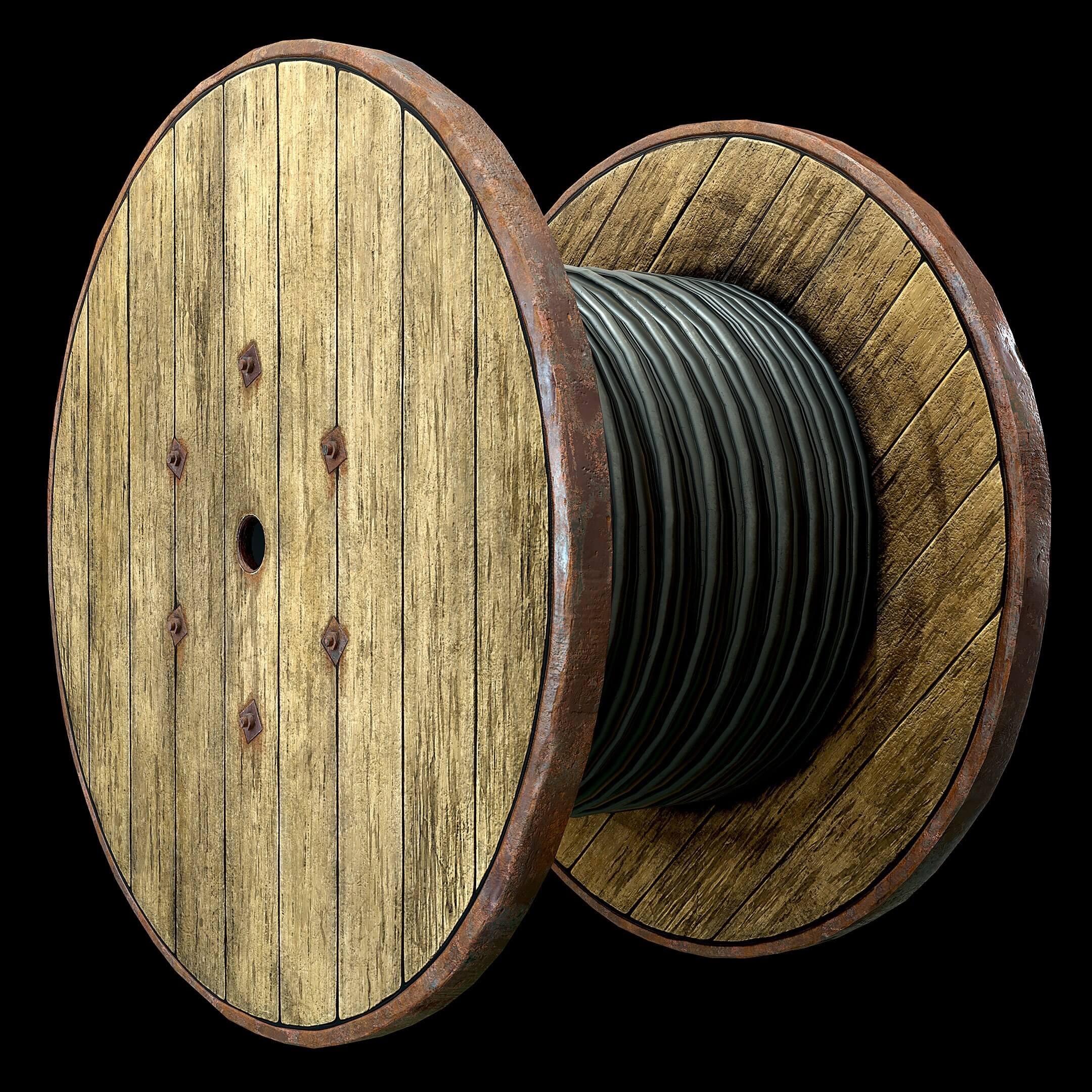 Cable Drum 3D Model by TH Studio