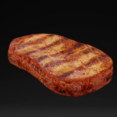Beef Steak Food - 3D Model by thedazking