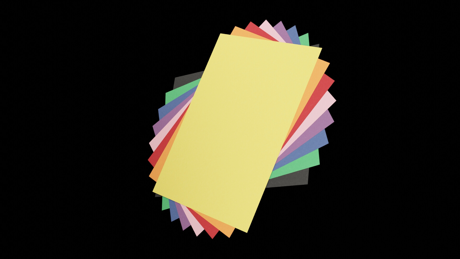 Colored Construction Paper - 3D Model by thedazking