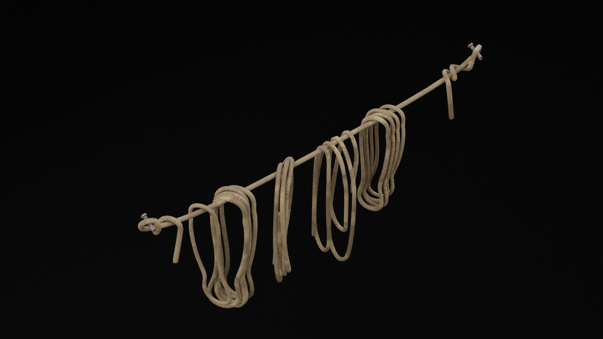 Hang Rope Pile - 3D Model by thedazking
