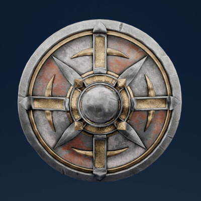 Roman Shield - 3D Model by thedazking