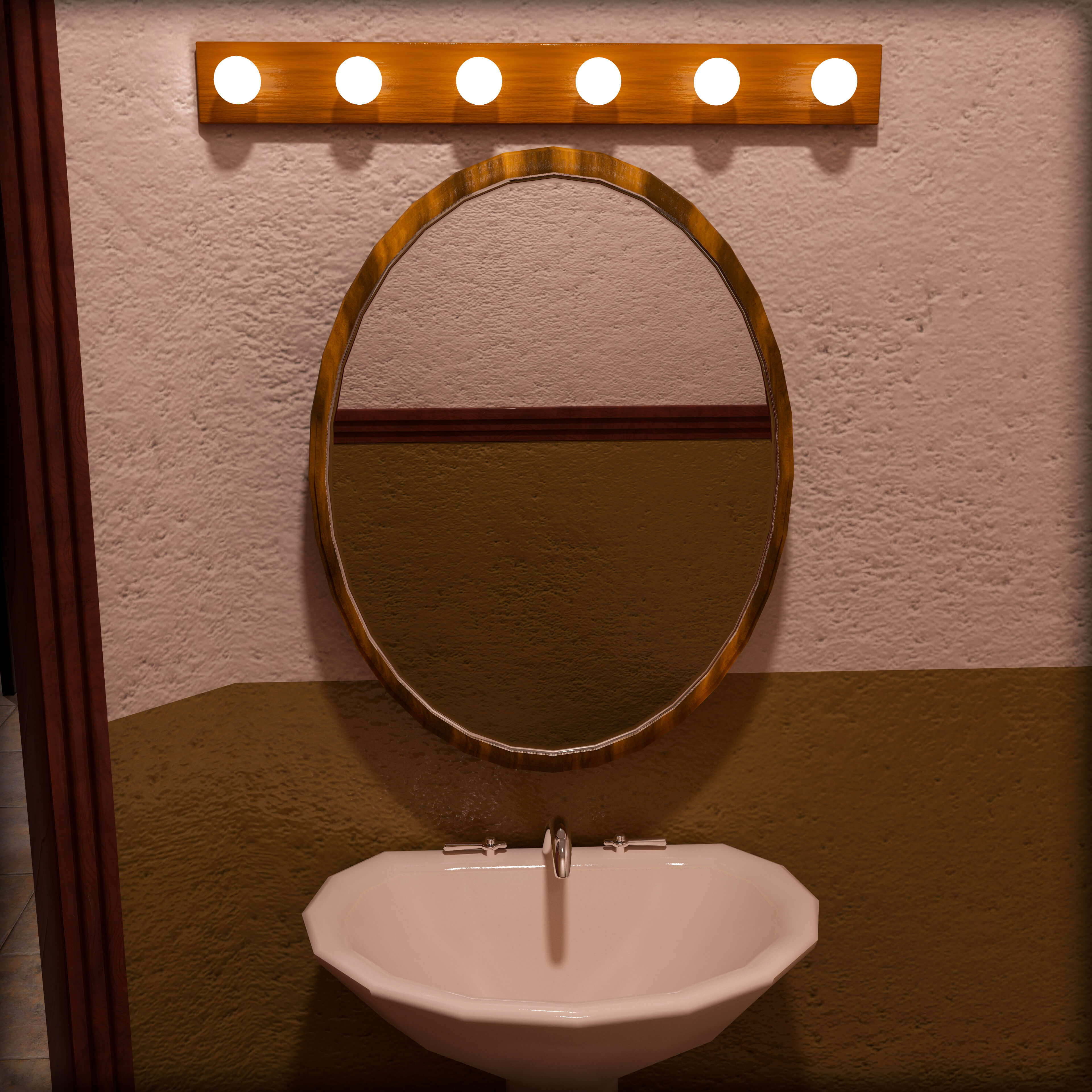 Bathroom Globe Light Fixture Daz Content by TheDevian