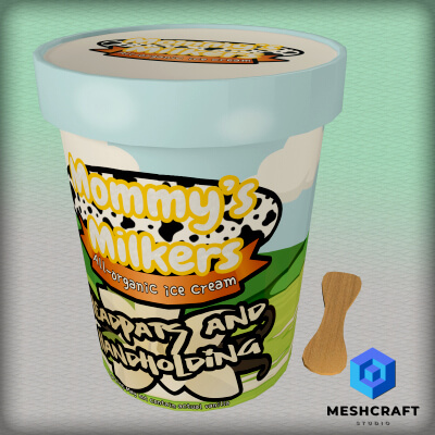 Ice Cream Pint Container by TheDevian