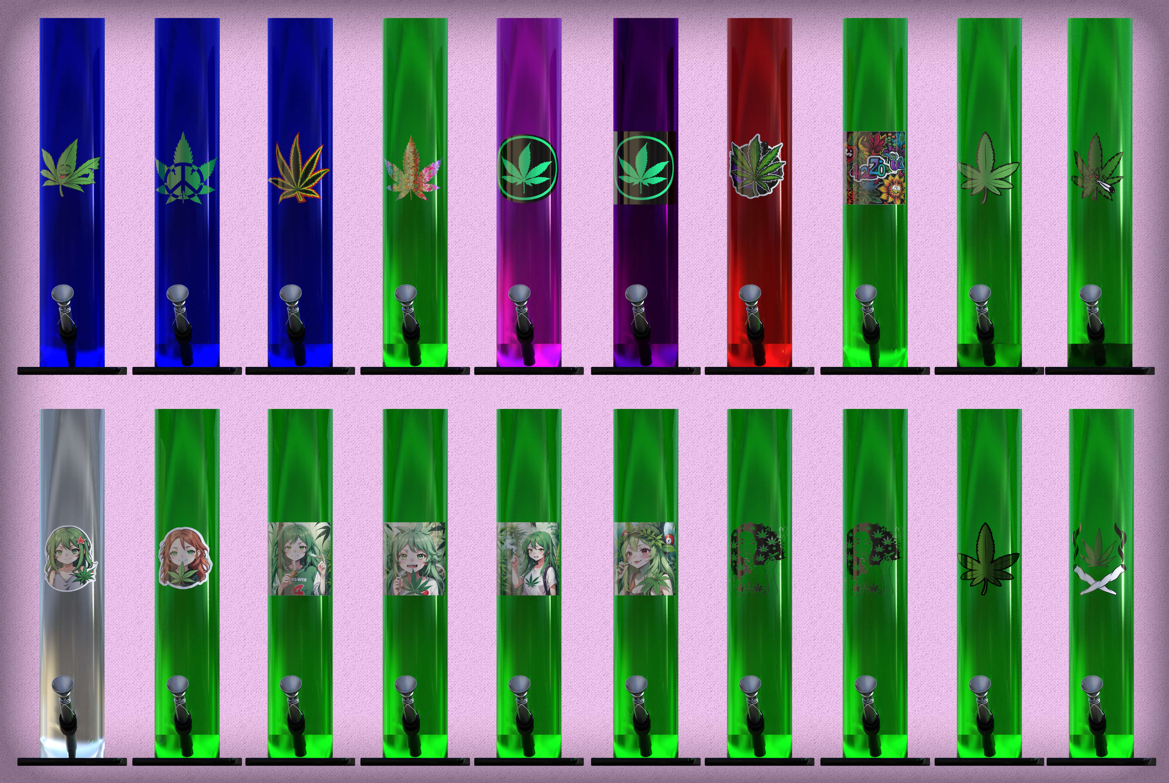 One Foot Plexiglas Bong One Foot Plexiglas Bong