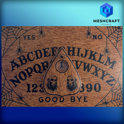 Ouija Board and Planchette by TheDevian
