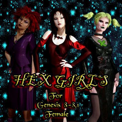 Hex Girls for Genesis 8-8.1 female