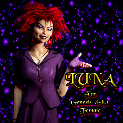 Luna for Genesis 8-8.1 female by TheFigureGuy