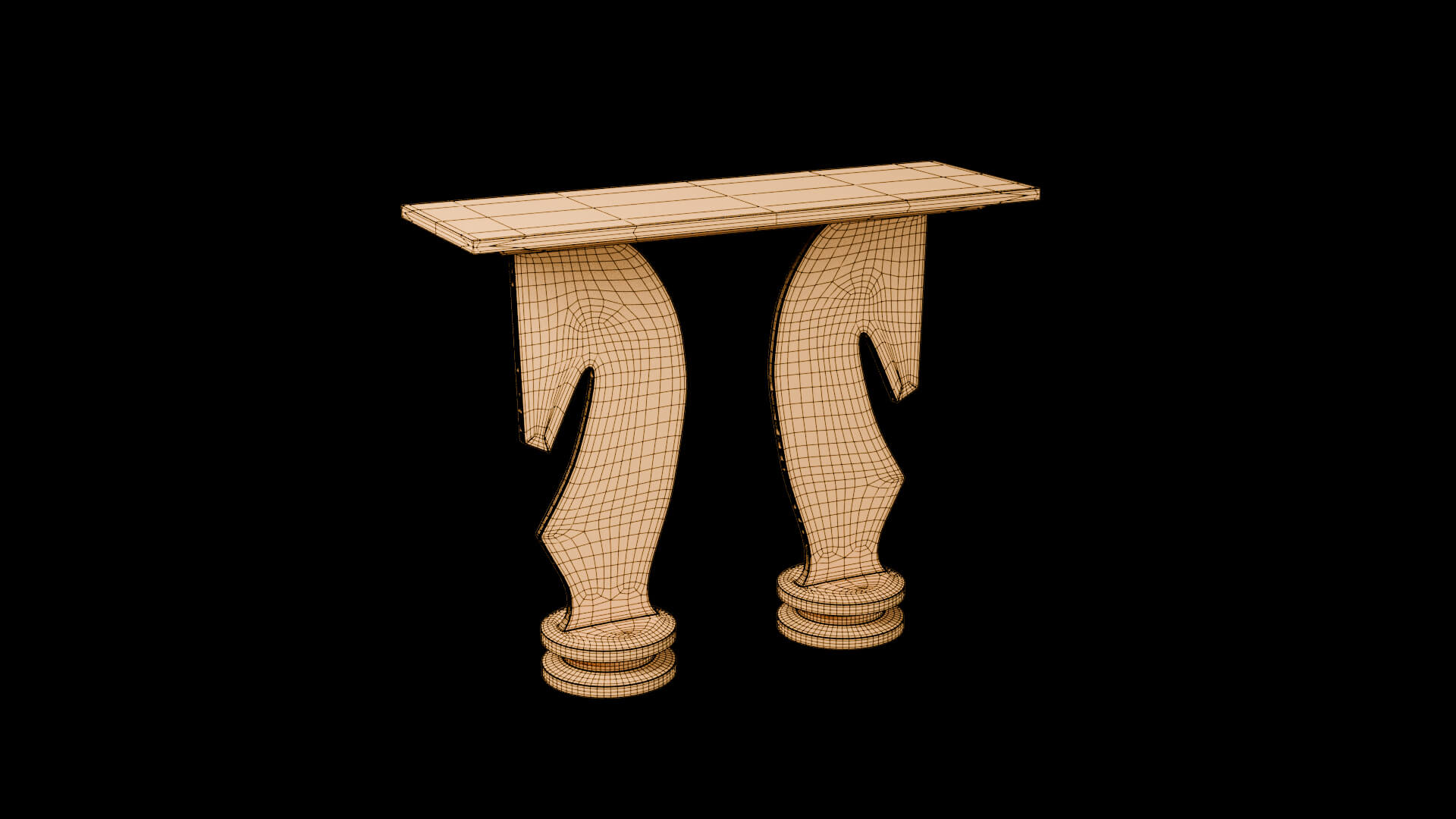 Designer Console Table 10 - 3D Model by Thenewadeel
