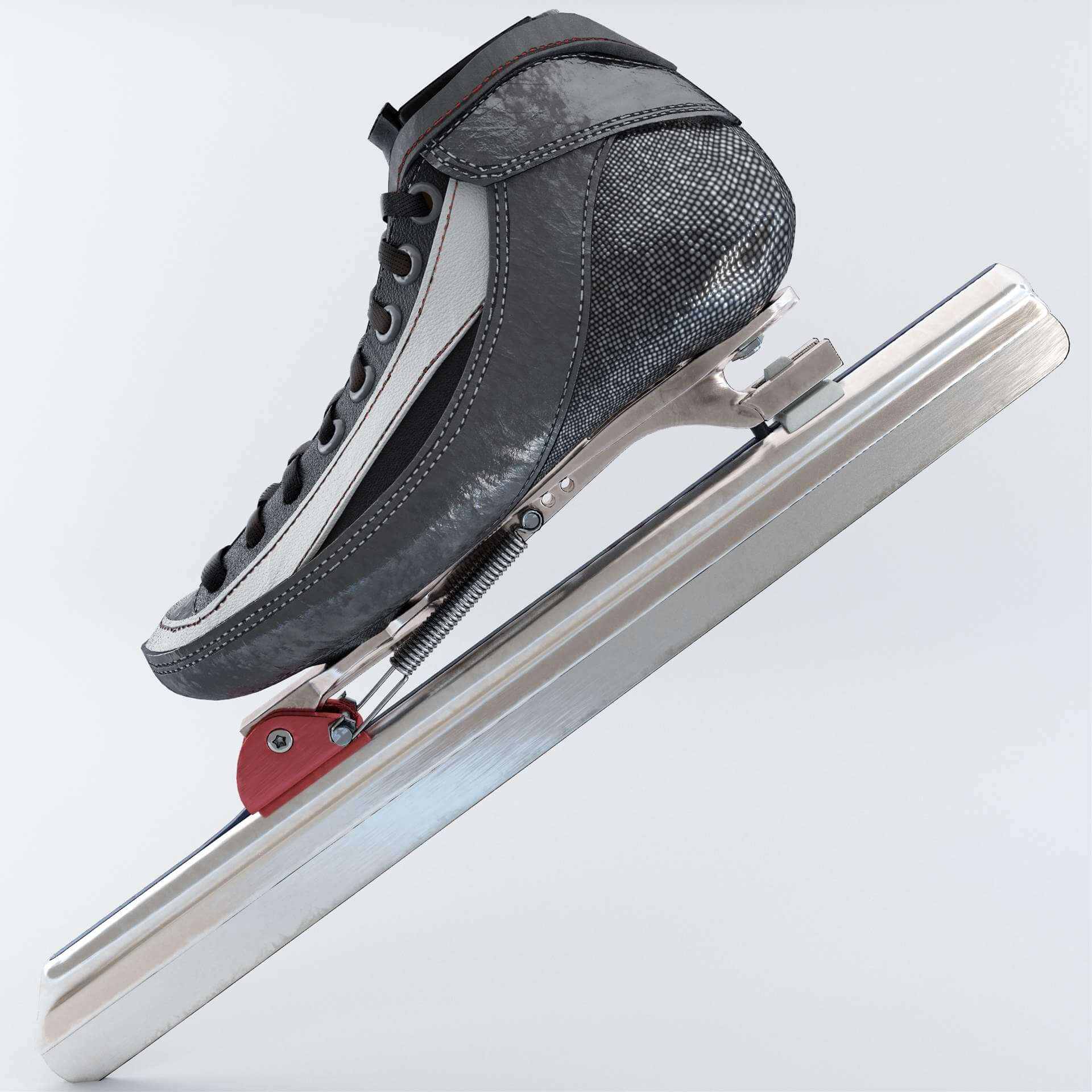 Leather Long Track Speed Skate 3D Model by THEOJANG