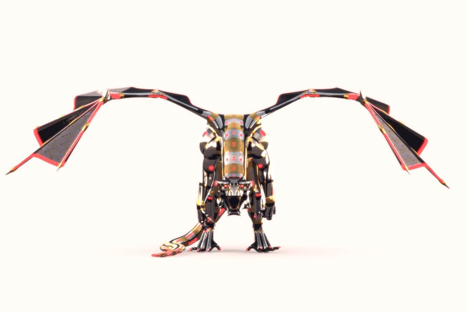 Robotic Iron Dragon 3D Model by thesouza