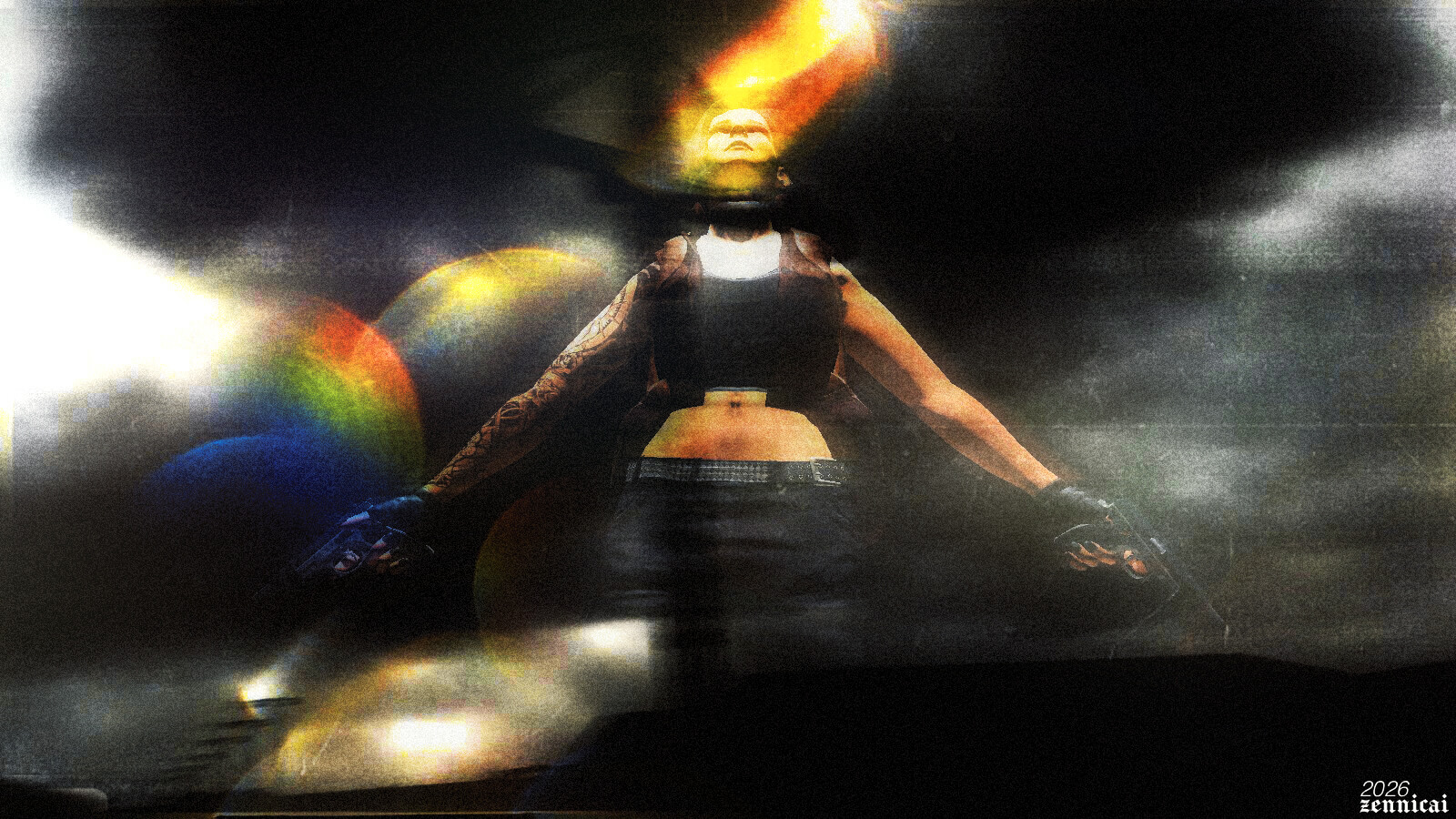 indecline. [alt version] 3D Render by thirdeyezennicai