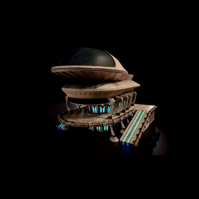 Building 1 Low-poly 3D model
