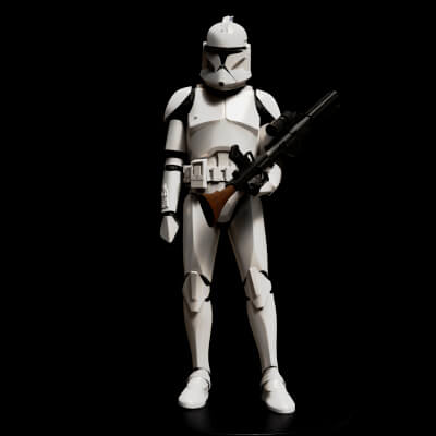 Star Wars 3D Printable Clone Trooper Phase 1 Figure