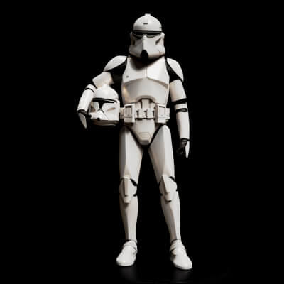 Star Wars 3D Printable Clone Recon Trooper Figurine