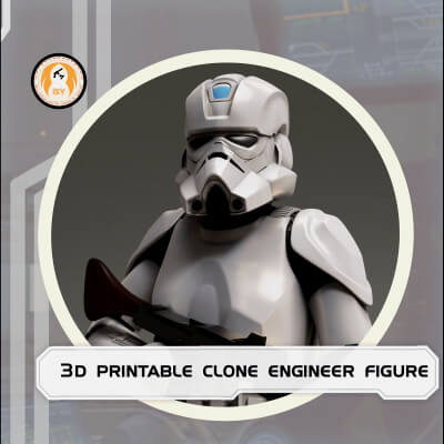Star Wars 3D Printable Clone Trooper Engineer Figure