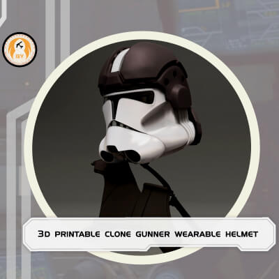 Star Wars 3D Print Wearable CL-Gunner Helmet Cosplay Costume