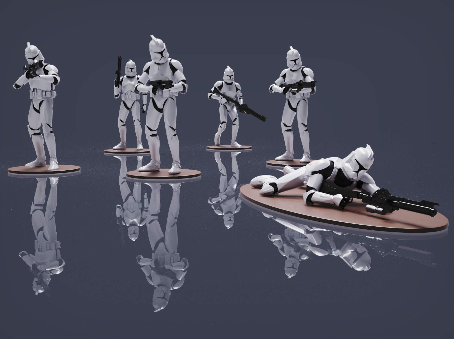 Star Wars Legion Clone Trooper Pack 2 3D Print Model by Thomas_125