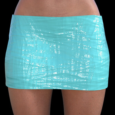 G9 Short Leather Skirt