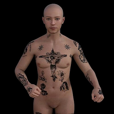 Genesis 9 Male Russian Gangster Tattoo Pack by tobi999