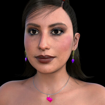 Heart Earrings and Necklaces G9