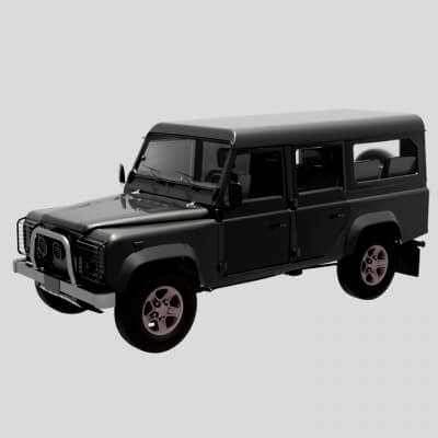 Range Rover&ndashStyle SUV High-Quality 3D Model Fully Rigged