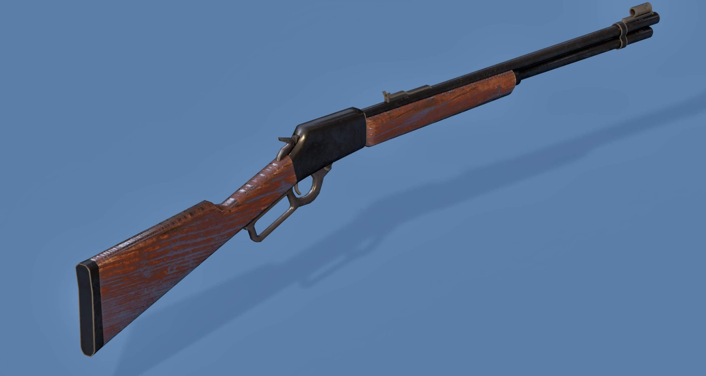 Lever Action Gun 3D Model by Tollaru