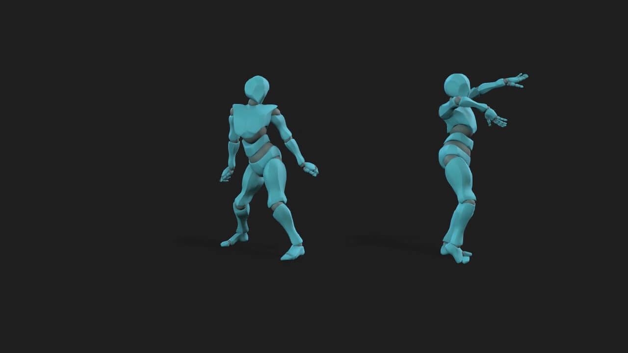 16 Suggestive Dance Animations for Blender 3D by Tomasi Studios