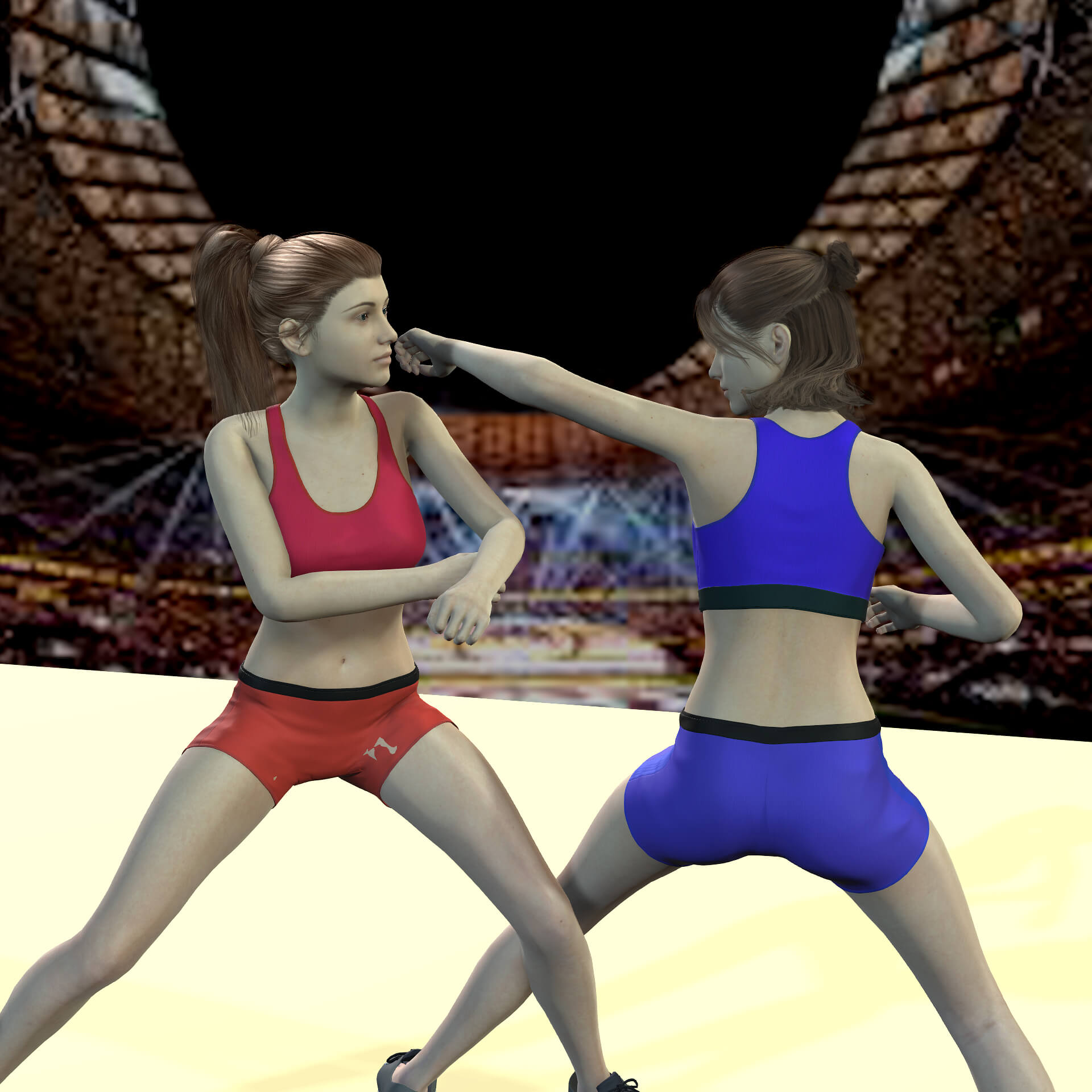 2-Match Set Boxing Animations for Genesis 9 Daz Content by Tomasi Studios