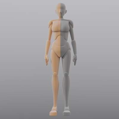 IK Rigged Female Doll