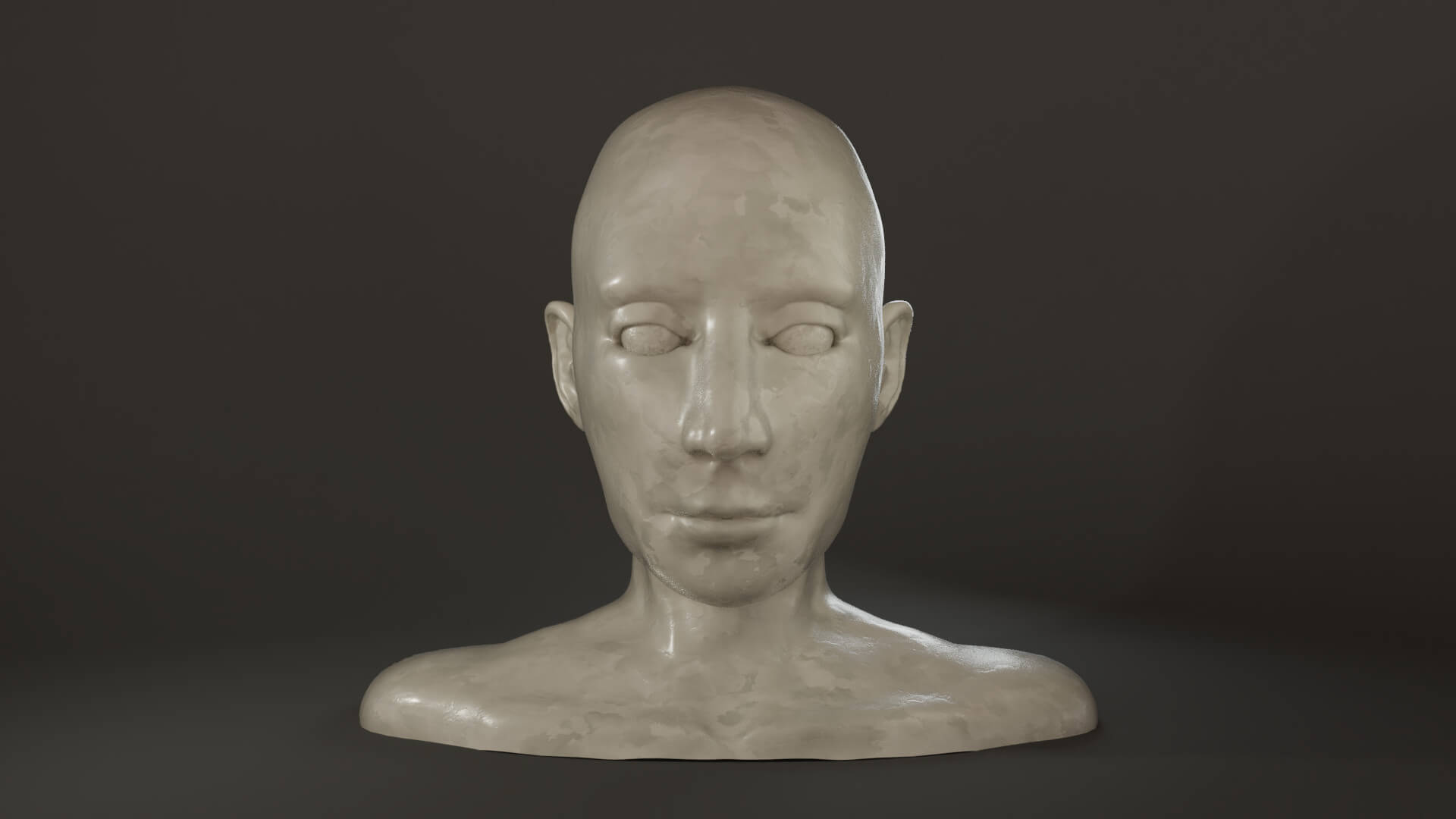 Head Bust 3D Model by Tomations