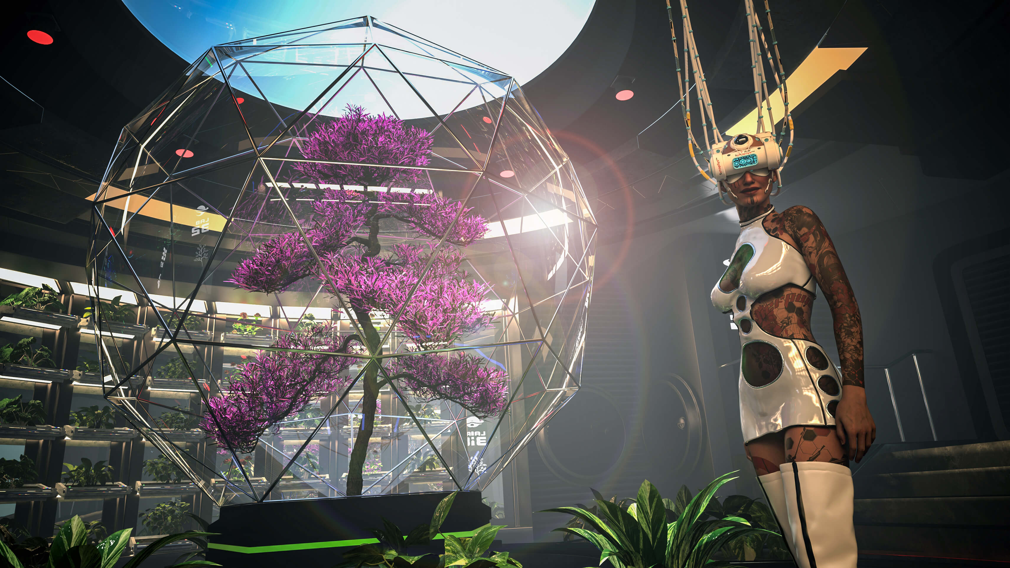 Dawn at the Arboretum 3D Render, Digital Art by Torgan